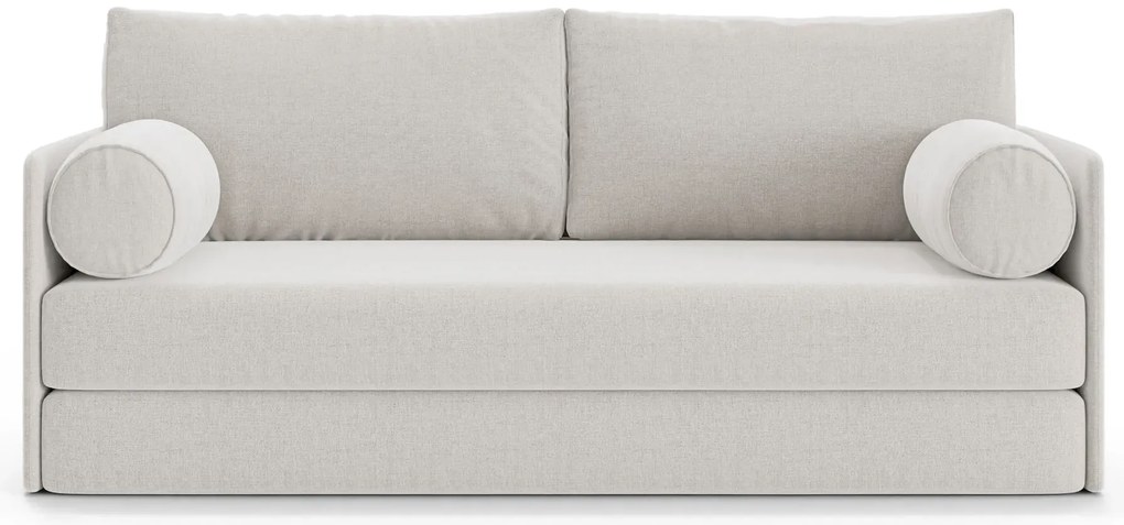 Gładka sofa rozkładana z poduszkami - 32 kolory A1-T64