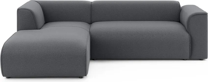 Ciemnoszary narożnik (lewostronny/z szezlongiem) Merid – Ropez