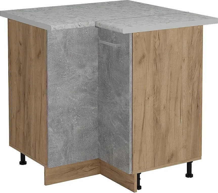 Szafka narożna beton 75.6x60x81.6 r-line