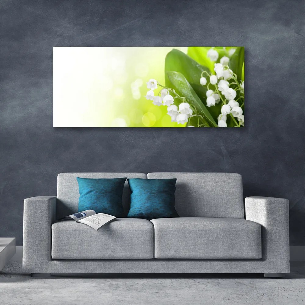 Obraz Canvas Konwalie Liście Kwiaty Łąka