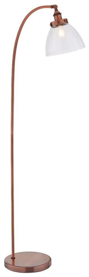 Endon 77862 - Lampa podłogowa HANSEN 1xE27/40W/230V miedziany