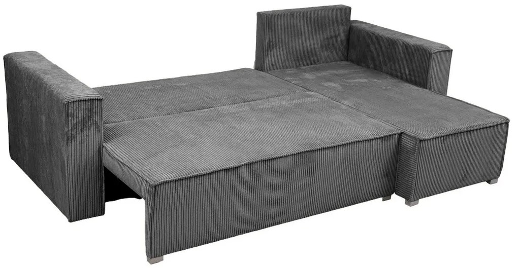 Rozkładana narożna sofa SMART COSARO szara, dwustronna + 2 poduszki GRATIS