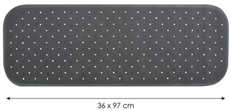 Spirella Antypoślizgowa mata do wanny CLASSPremium, szara, 36 x 97 cm