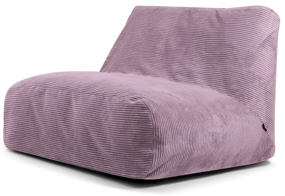 Fioletowy sztruksowy worek do siedzenia Sofa Tube – SLOWDOWN
