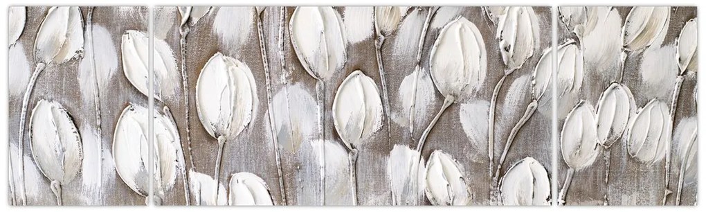 Obraz - Ułożone tulipany (170x50 cm)
