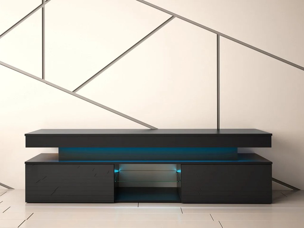 Szafka RTV Lestirola 2D 190 z oświetleniem LED