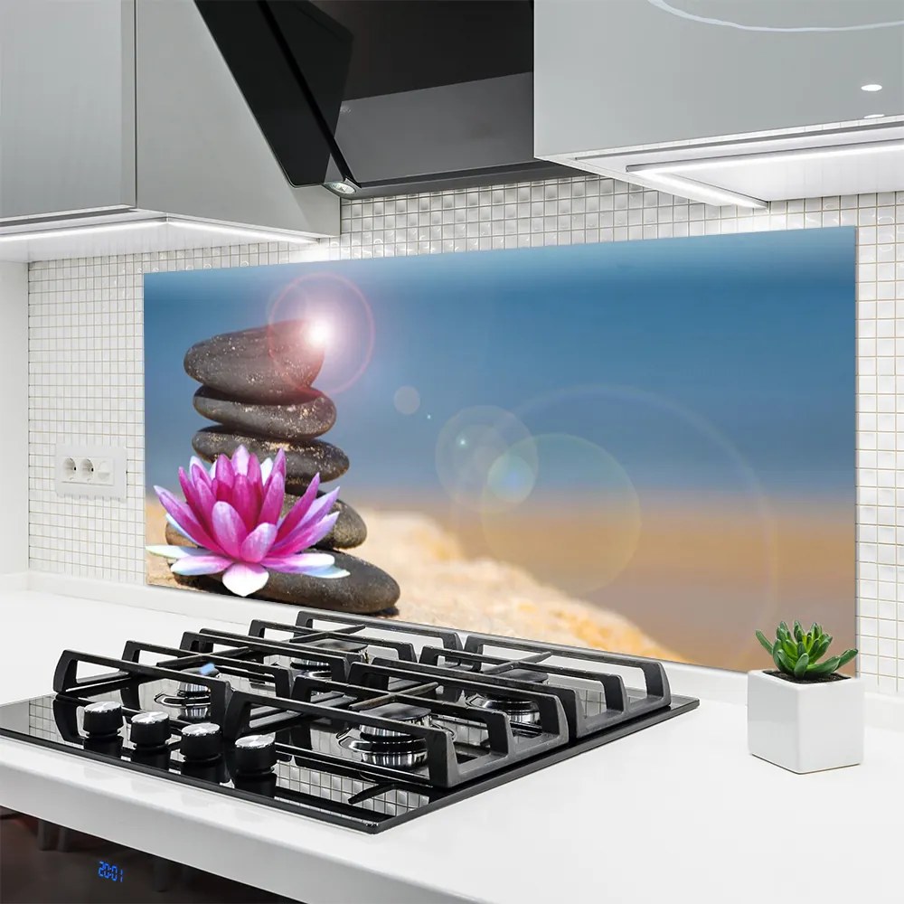 Szkło Ozdobne do Kuchni Lilia Wodna na Jeziorze