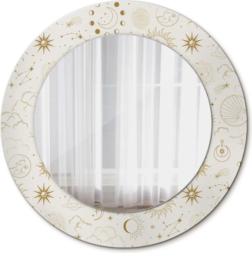 Lustro dekoracyjne okrągłe Mistyczny ezoteryczny wzór