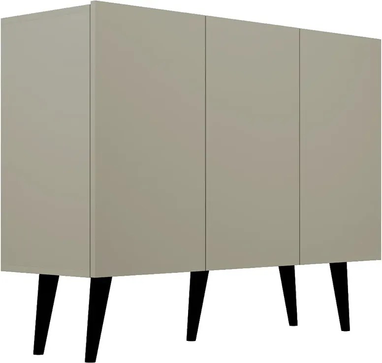 Szara komoda na nóżkach T8-Z02