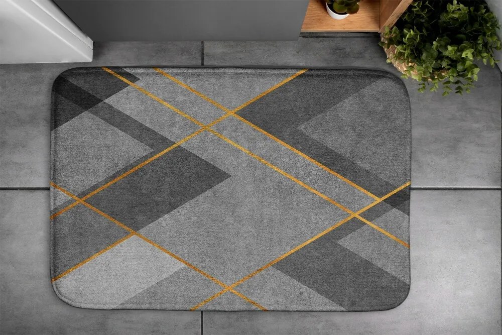 Dywanik łazienkowy Dywanik łazienkowy Geometryczne wzory