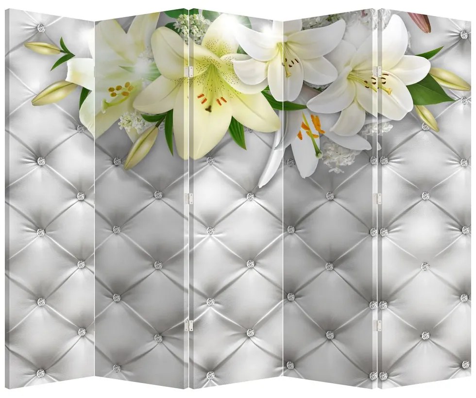 Parawan - Kwiaty lilii (210x170 cm)