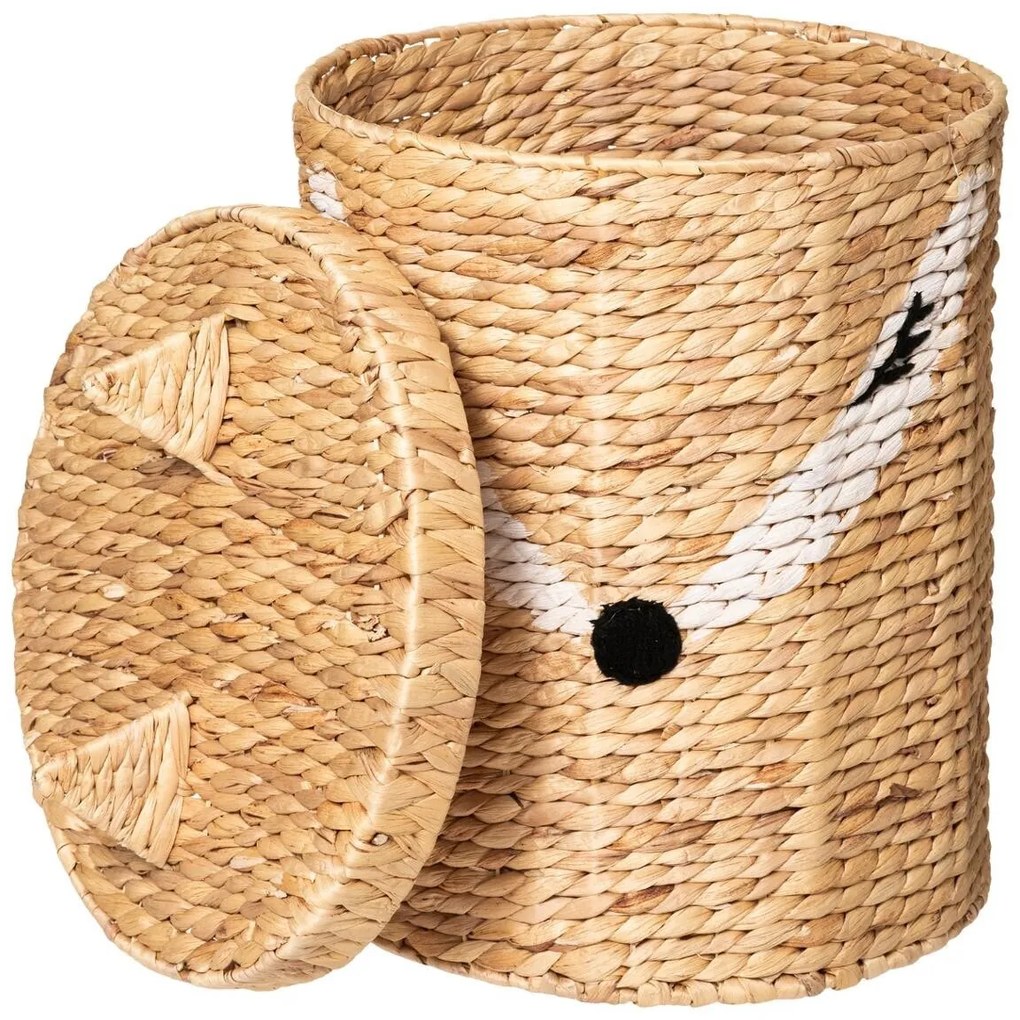 Kosz na zabawki zamykany Lisek, Ø 37 cm