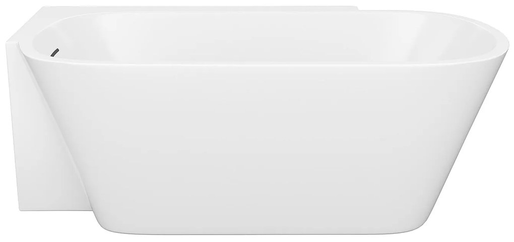 Wanna narożna biała - 225 l - Akryl - 160 x 78 x 58 cm - Lewostronna - RIVASO