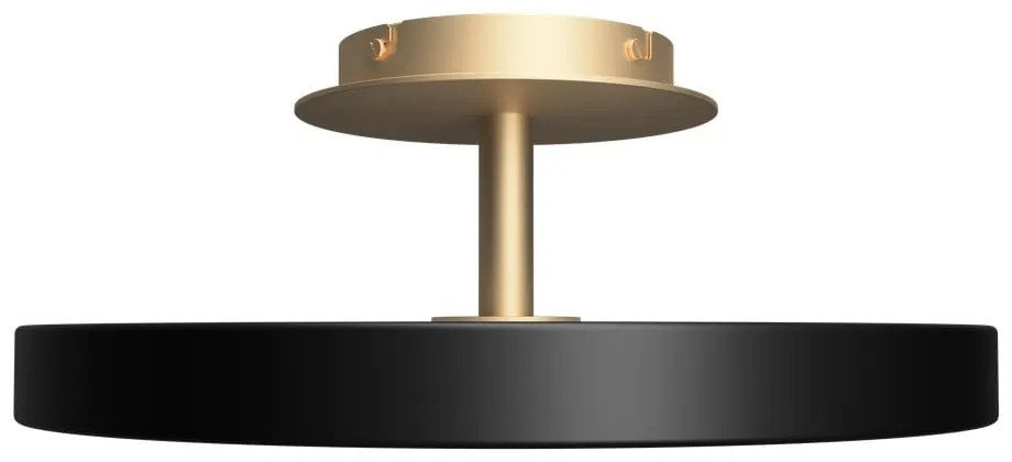 Czarna lampa sufitowa LED z metalowym kloszem ø 43 cm Asteria Up – UMAGE