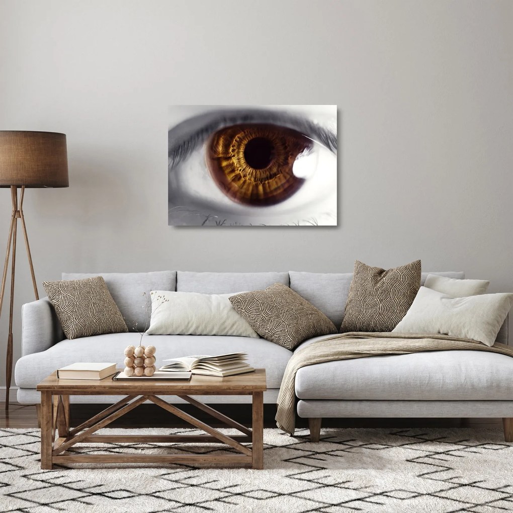 Obraz na szkle - Oko (70x50 cm)