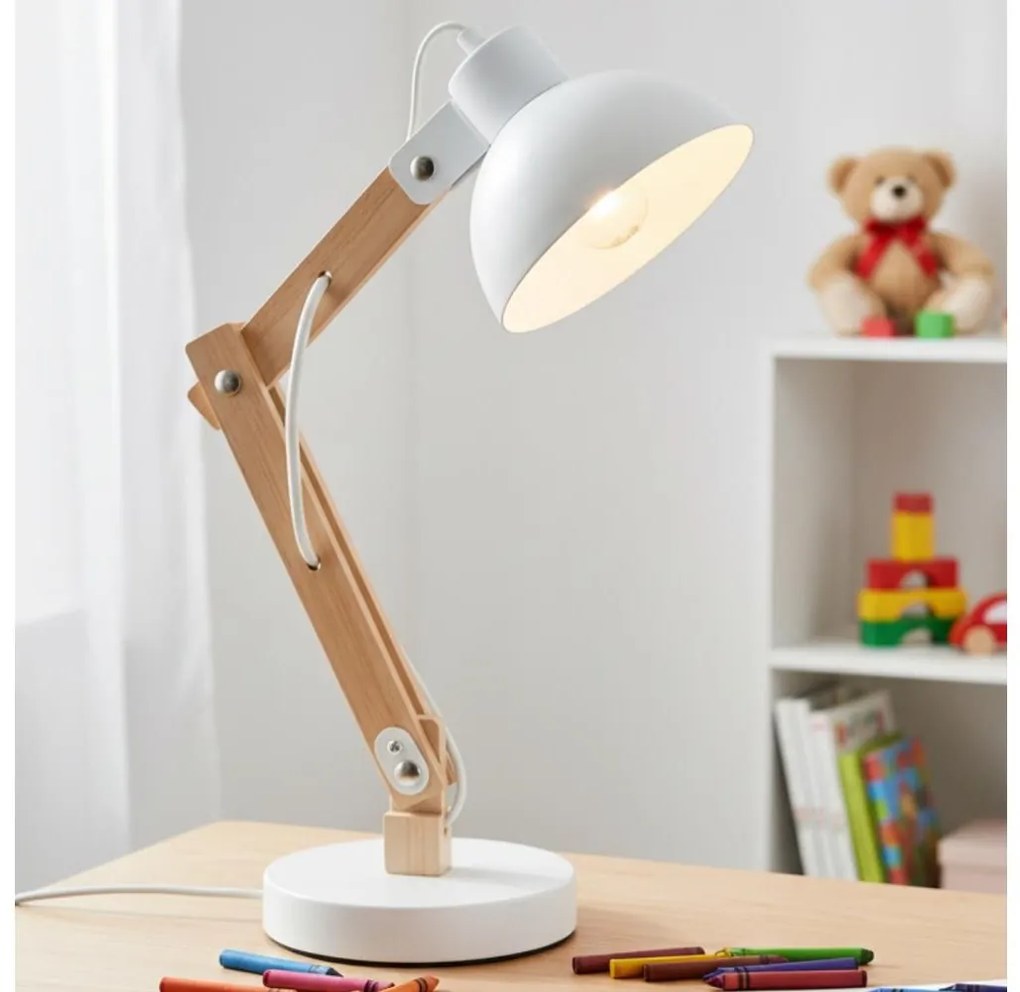 Brilagi - Lampa stołowa FOCUS 1xE27/40W/230V biała
