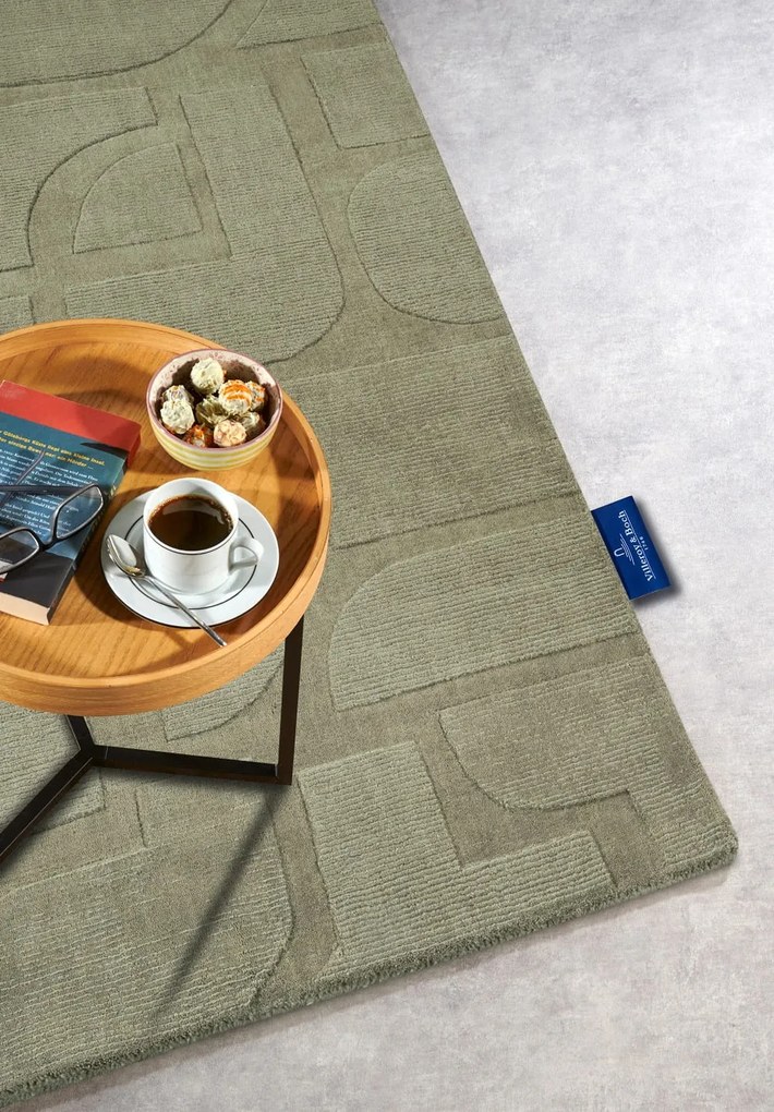 Dywan wełniany Villeroy & Boch Alexis zielony 80 cm x 250 cm