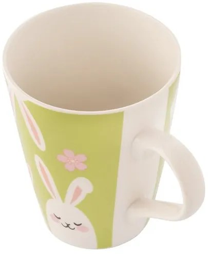 Altom Porcelanowy kubek Białe króliczki 420 ml