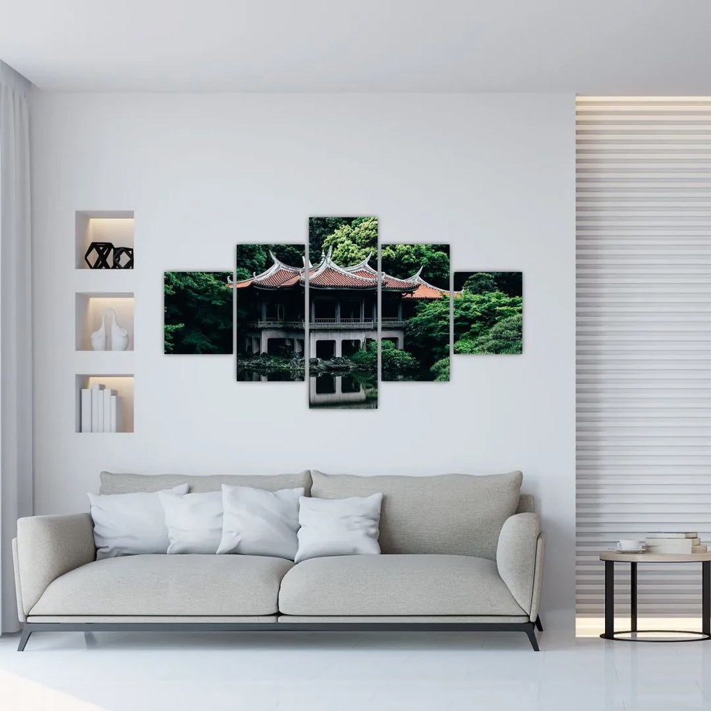 Obraz z japońskiego ogrodu narodowego (125x70 cm)