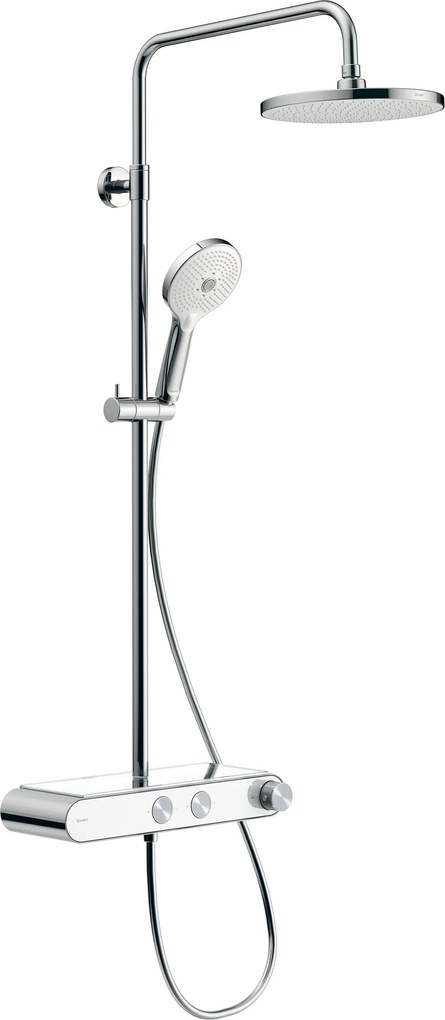 Duravit Duschsystem mit Thermostat und Glasablage
