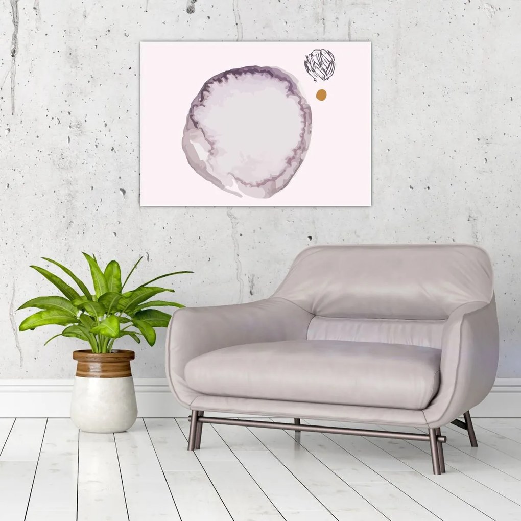 Obraz na szkle - Fioletowy minimalizm N⁰4 (70x50 cm)