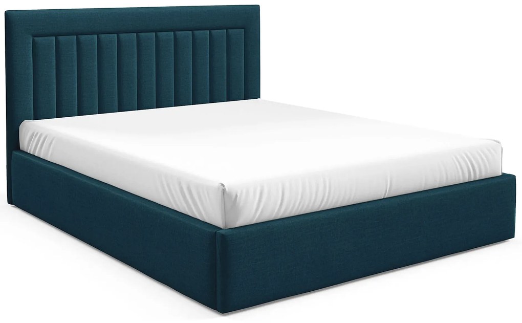 Granatowe łóżko tapicerowane 3 rozmiary G5-R29