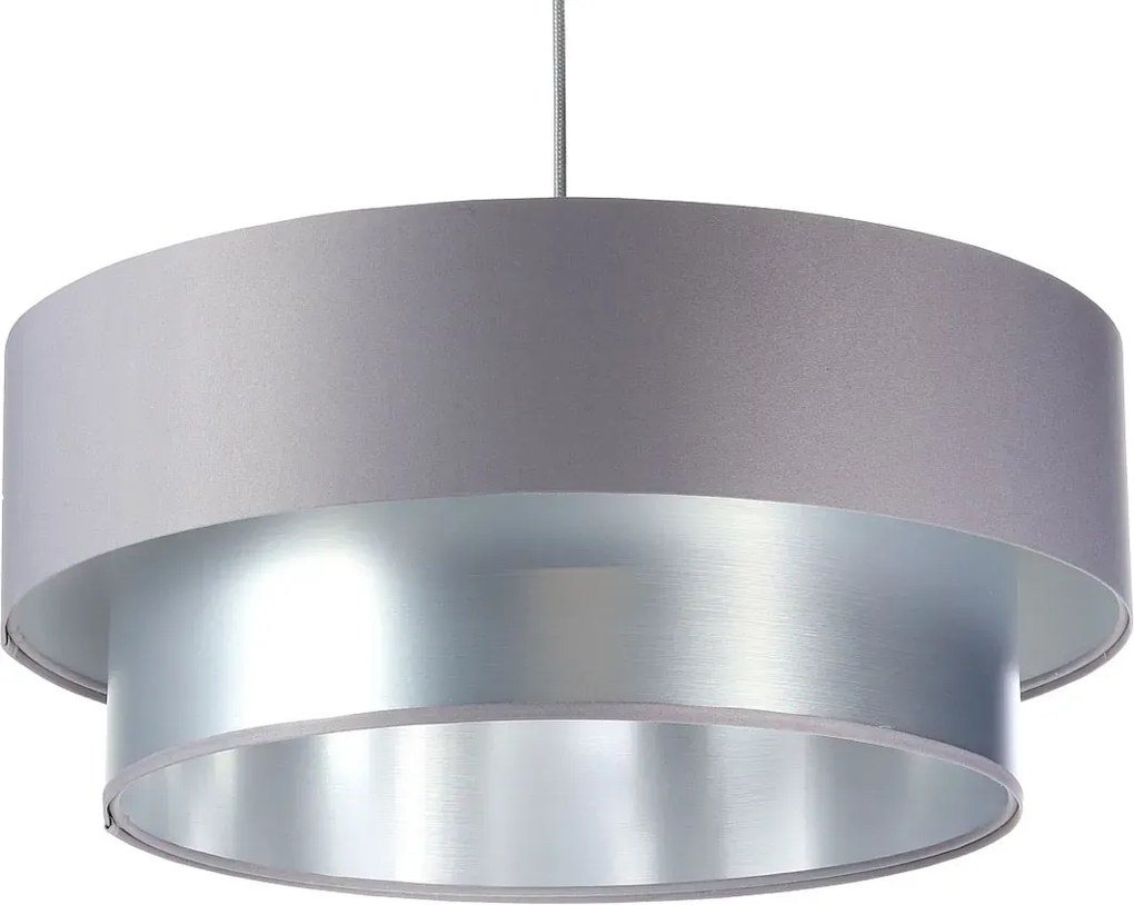 Srebrno-szara podwójna lampa wisząca - S418 D5-Z98