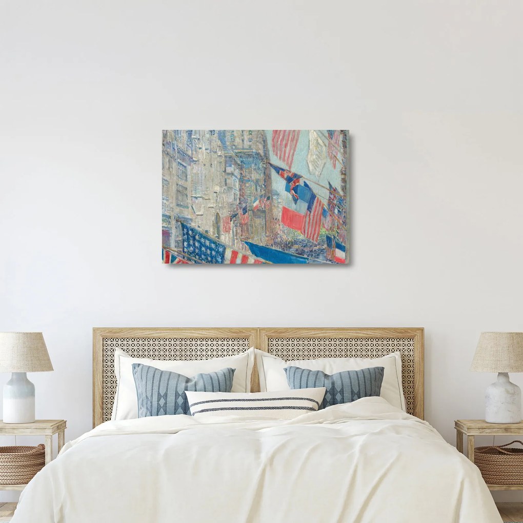 Obraz na szkle - Childe Hassam, Allies day, reprodukcje (70x50 cm)