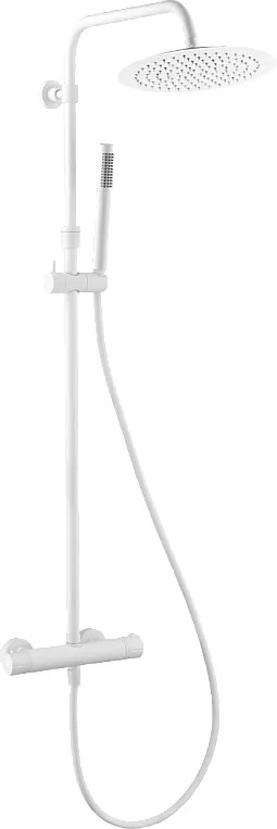 Luisa II kolumna prysznicowa termostatyczna biała - Essebagno