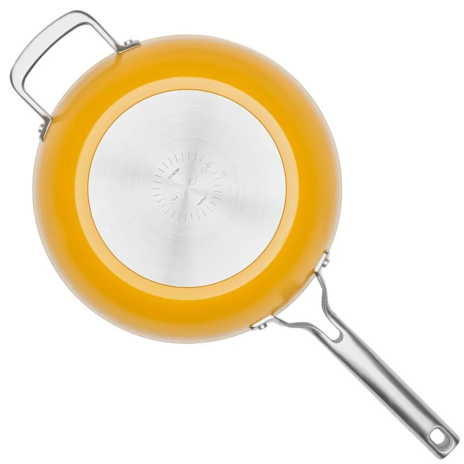 Patelnia z pokrywką/z powłoką ceramiczną wok ø 28 cm Meda 3.0 – FABINI