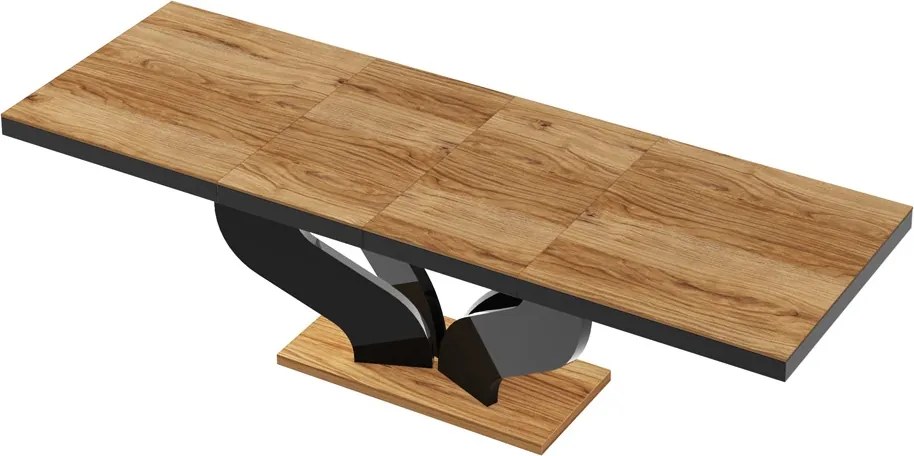 Rozkładany stół z dębowym dekorem na blacie Viva Hubertus