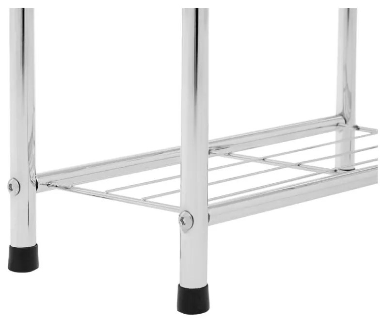 Regał łazienkowy w kolorze srebra z połyskiem 35x68 cm – Premier Housewares