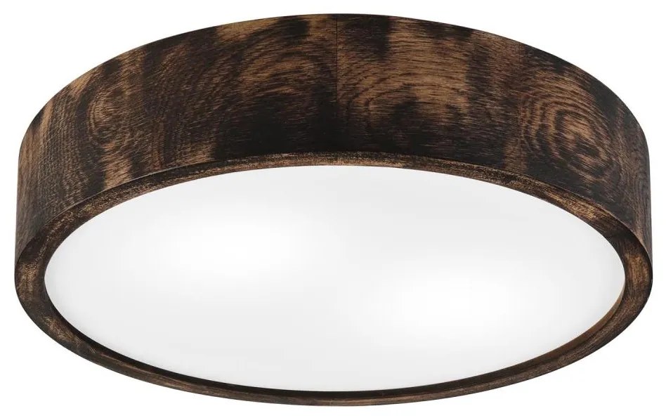 Lampa sufitowa OAK SMOKY 2xE27/15W/230V Ø 37,5 cm dąb ciemny brąz