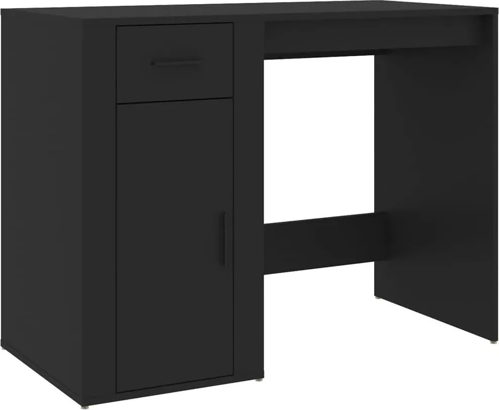 Czarne minimalistyczne biurko do biura A7-F23