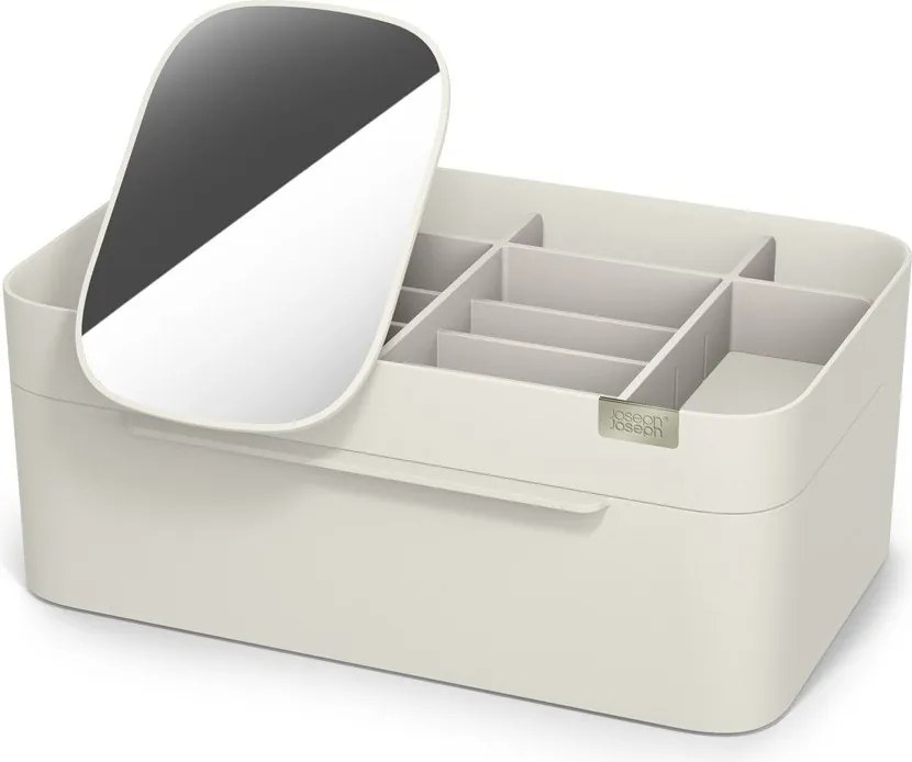 Beżowy plastikowy organizer łazienkowy na kosmetyki Viva – Joseph Joseph