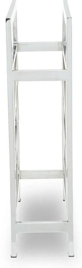 Metalowy regał na wino w kolorze srebra z połyskiem liczba butelek 12 Barolo – Premier Housewares