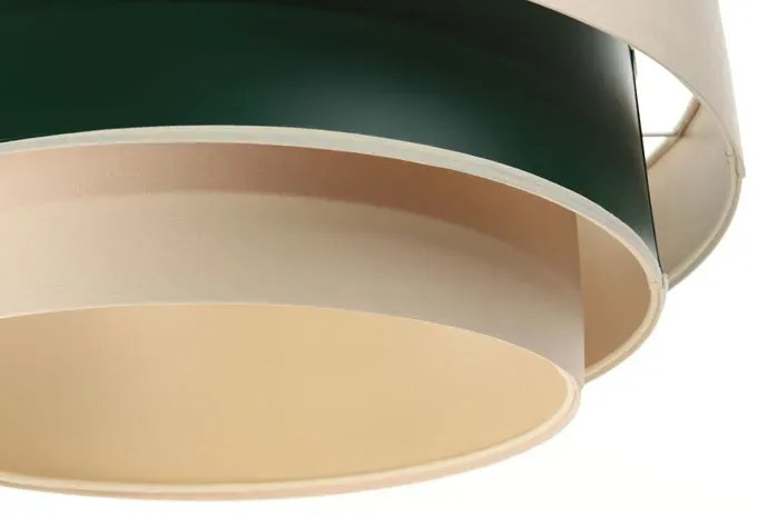 Beżowo-zielona nowoczesna lampa wisząca - 3X S464 C1-F99