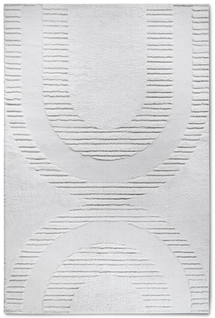 Dywan nowoczesny 3D Elle Collection Gallery Geometryczny kremowy 160 cm x 235 cm
