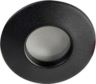 Zestaw 6 nowoczesnych reflektorów wpuszczanych czarnych IP44 - Gap