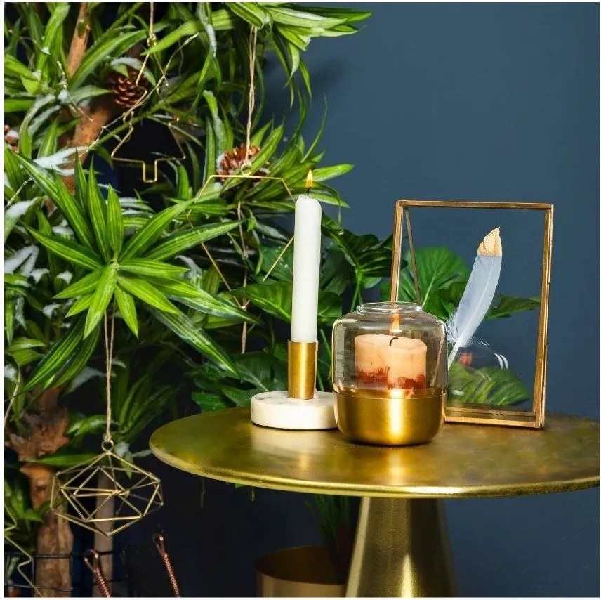 Aluminiowy okrągły stolik ø 39 cm Rhet – Kave Home