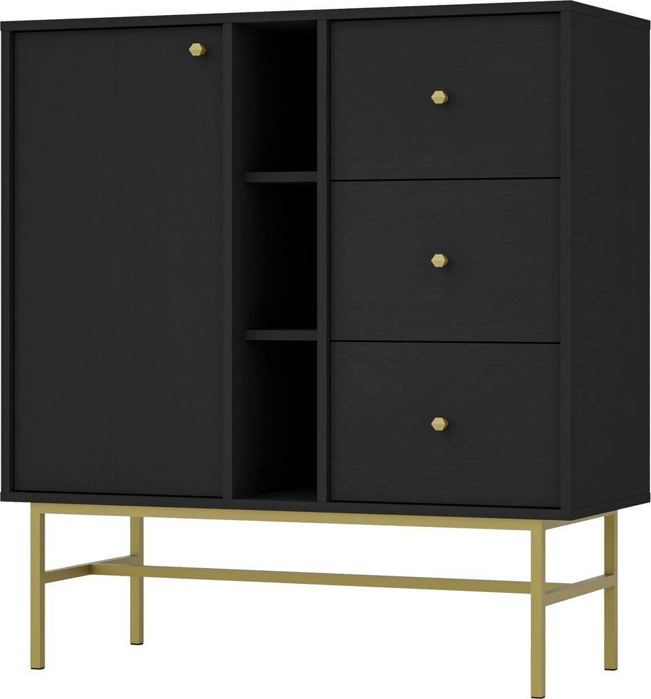 Komoda TORINO 100 cm do Salonu Sypialni Grafit