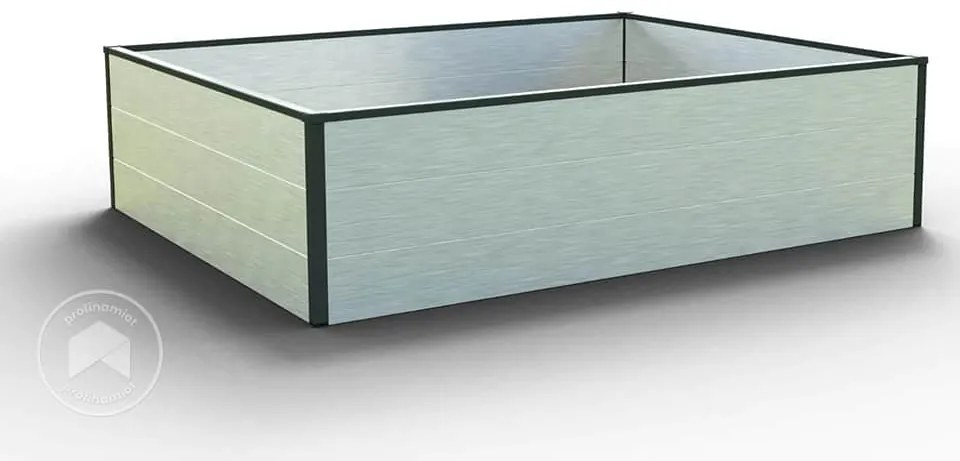 GFP 119 x 150 x 39 cm Grządka podwyższona, aluminium anodowane - (GFPV00515)