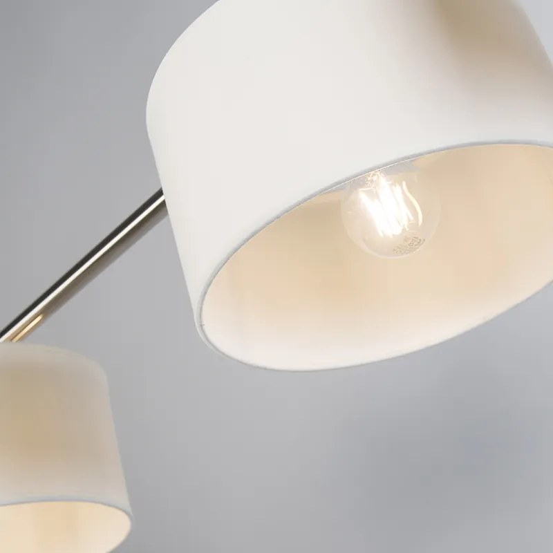 Nowoczesna lampa wisząca biała okrągła - VT 3 Nowoczesny Oswietlenie wewnetrzne