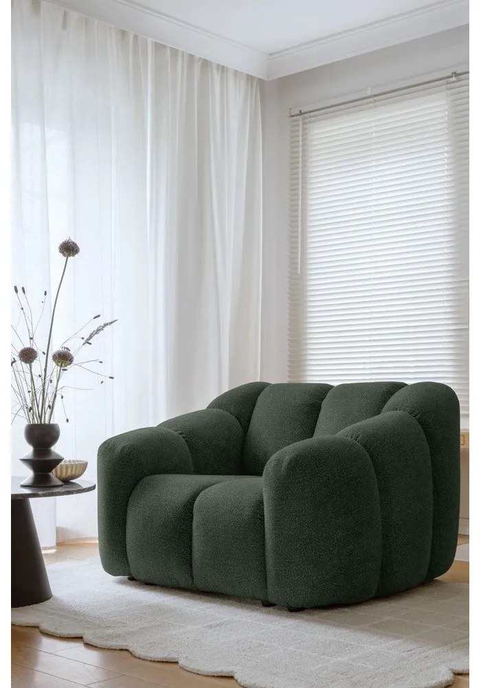 Ciemnozielony fotel Shell – Miuform