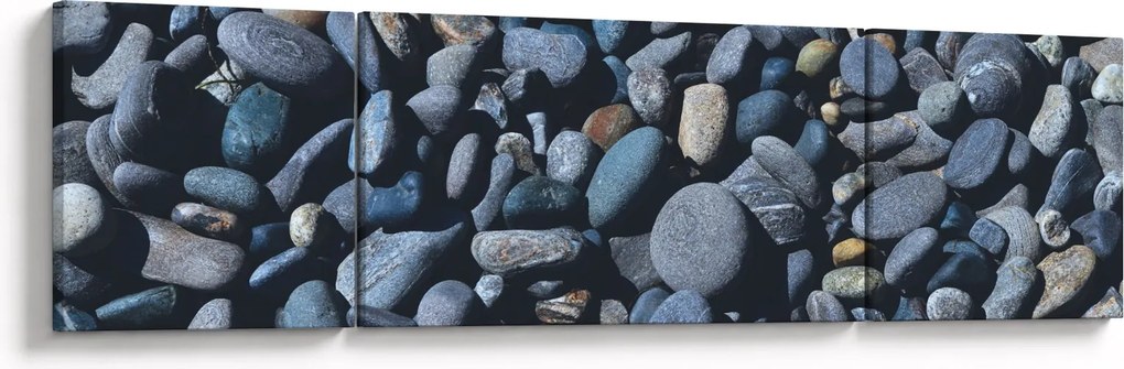 Obraz kamyków z plaży (170x50 cm)