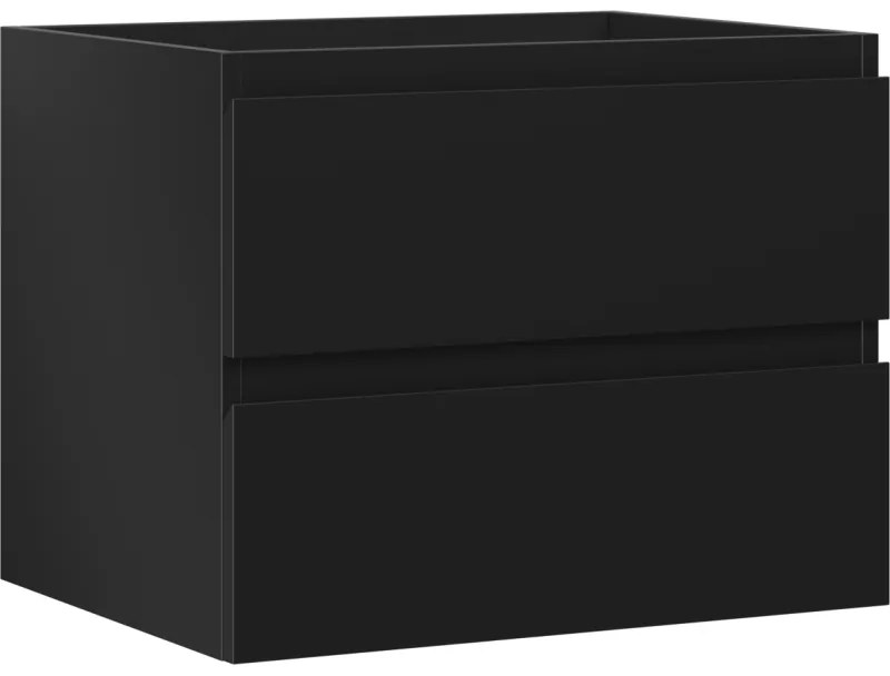 Mexen Orio szafka łazienkowa podumywalkowa 60 cm, 2 szuflady, czarna mat - 91A10-06047-2-BFF71