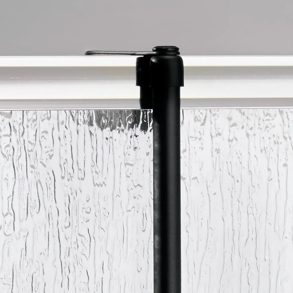 Czarny wiszący organizer łazienkowy iDesign Forma, 30x65 cm