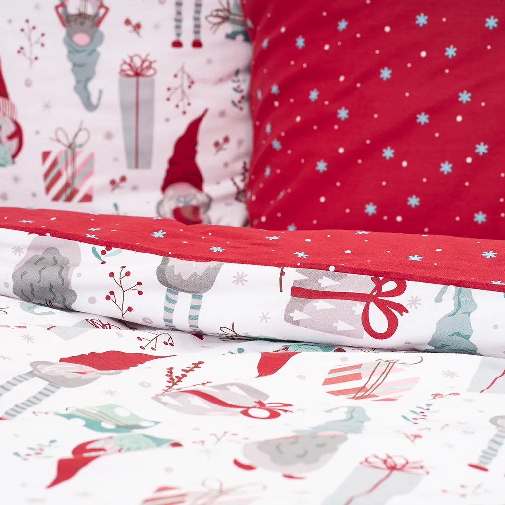 4Home Pościel bawełniana Christmas Elf, 140 x 200 cm, 70 x 90 cm