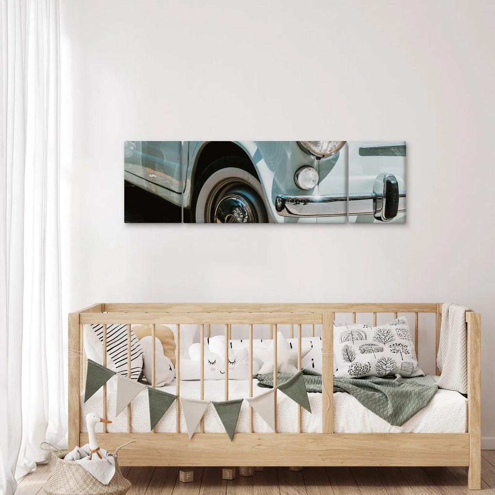 Obraz - Fiat retro samochód (170x50 cm)