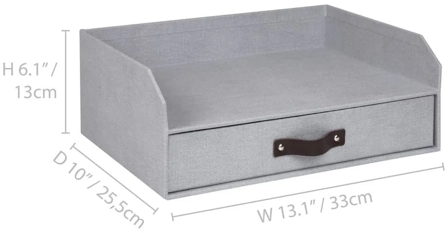Kartonowy organizer na dokumenty z szufladką Walter – Bigso Box of Sweden